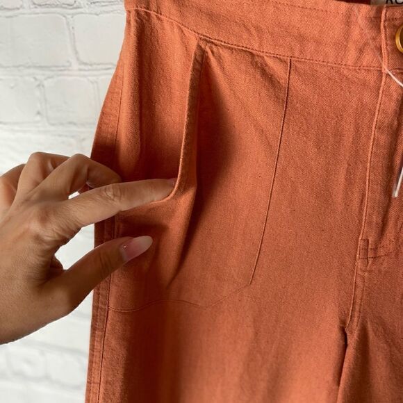 Roxy Oceanside High Waist Flared Pants Sunburn Small - Picture 7 of 11